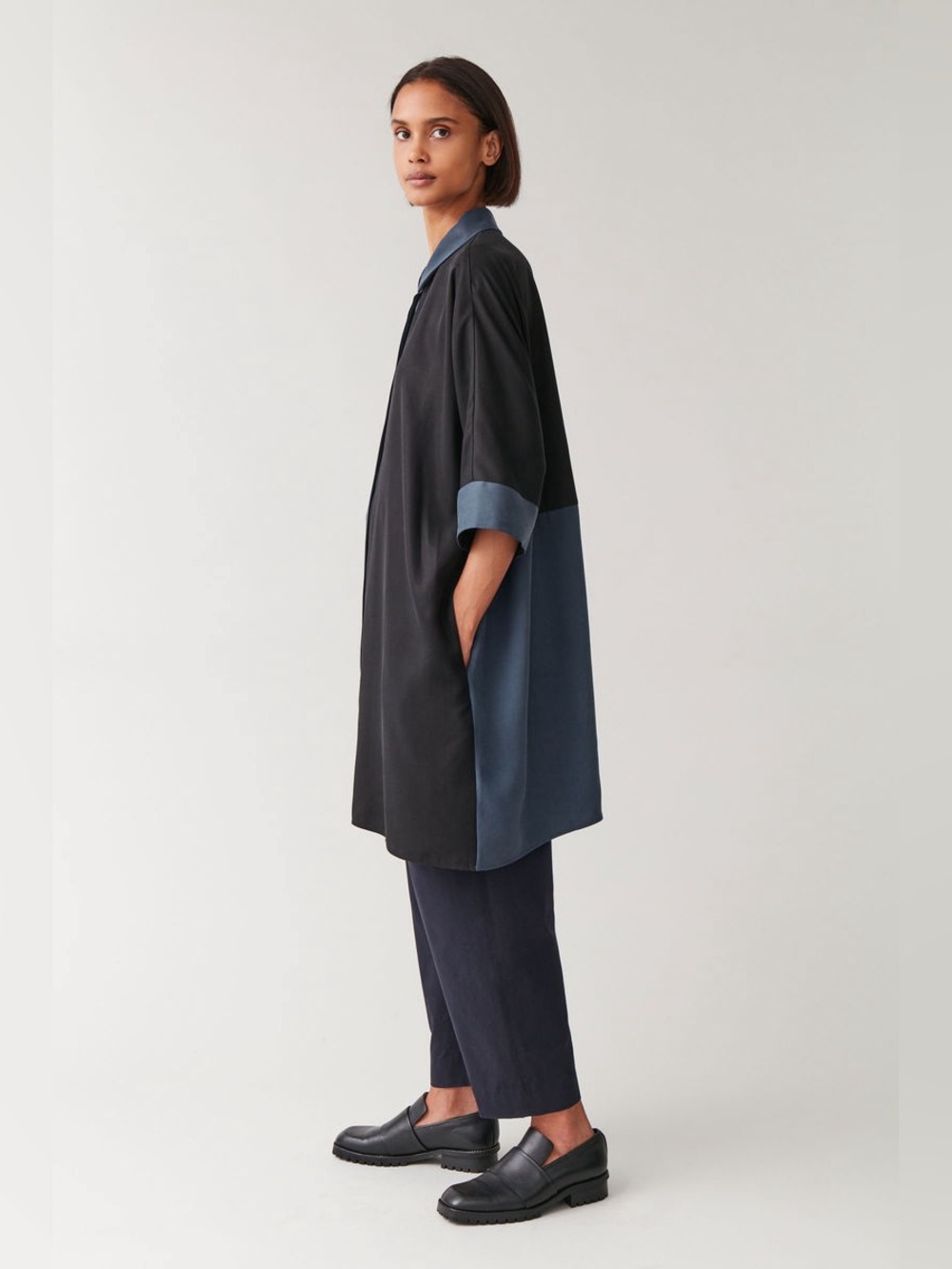 COS Colour-Block Shirt Dress